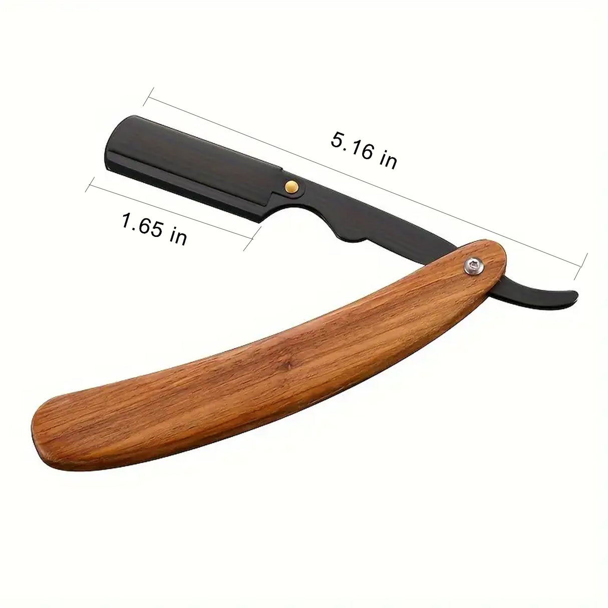 Wooden Handle Straight Edge Razor