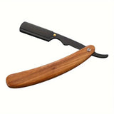 Wooden Handle Straight Edge Razor