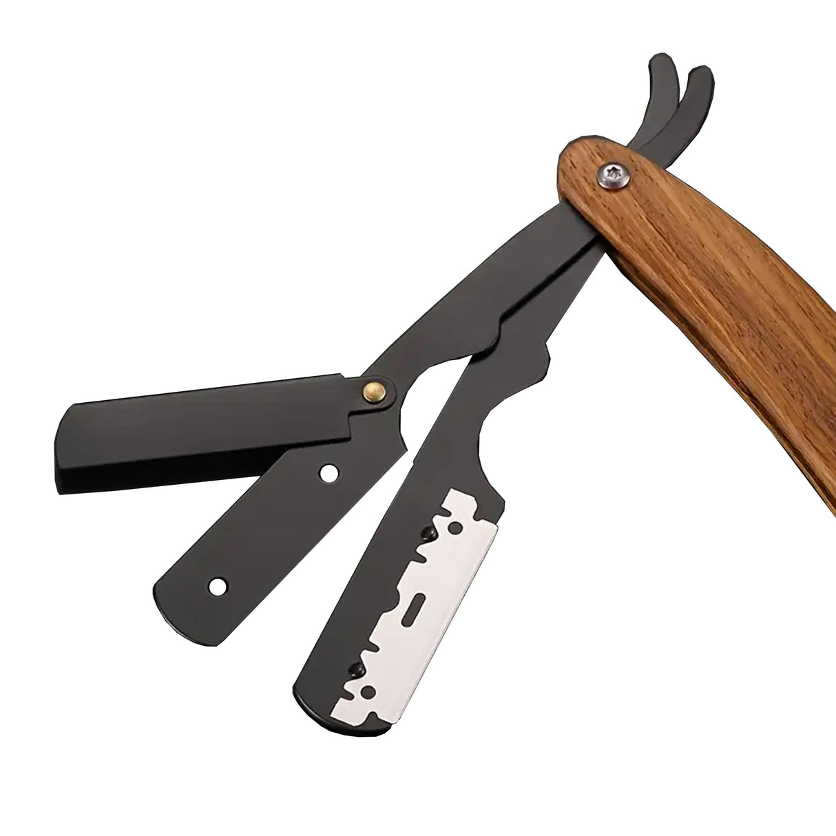 Wooden Handle Straight Edge Razor